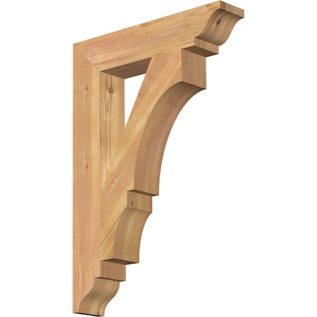 Ekena Millwork Balboa Traditional Smooth Bracket, Western Red Cedar, 3 1/2"W x 18"D x 26"H BKT04X18X26BOA01SWR